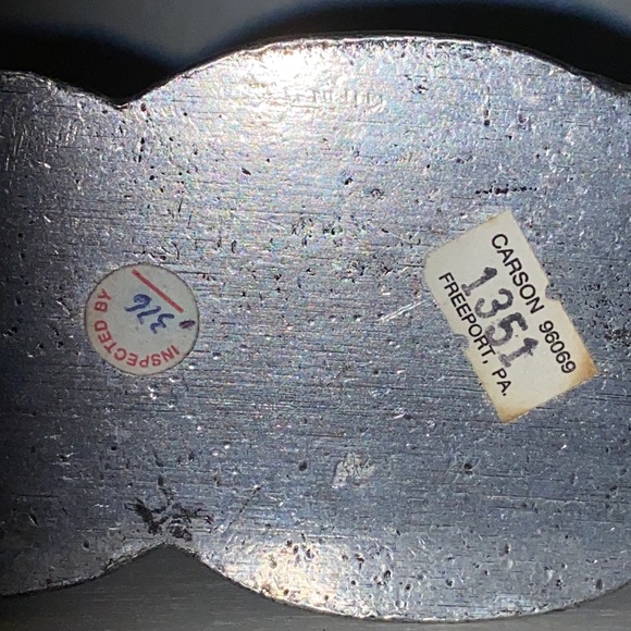 Vintage CARSON PEWTER CAT TAPERED CANDLESTICK HOLDER - Picture 10 of 10